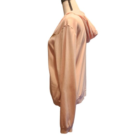 Nike Zip-Up Hoodie in Pink w/Metallic Logo - Picture 3 of 6